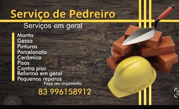 Pedreiro profissional