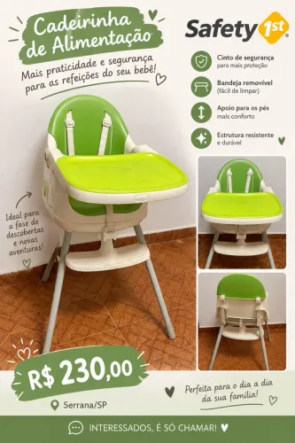 Cadeirinha de alimentação