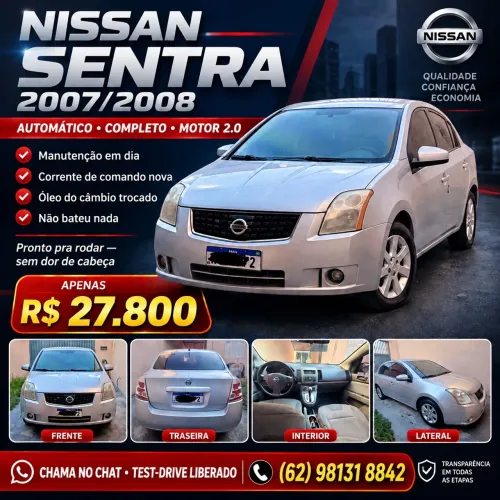 Nissan Sentra S 2.0/ 2.0 Flex Fuel 16V Aut. 2008