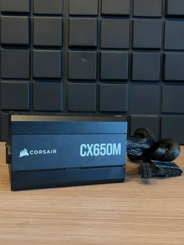 FONTE CORSAIR CX650M SEMIMODULAR, 80 Plus Bronze