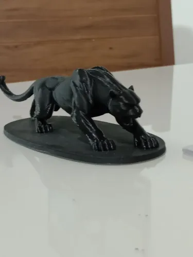 Escultura Moderna Decoração de Ambientes Pantera Negra