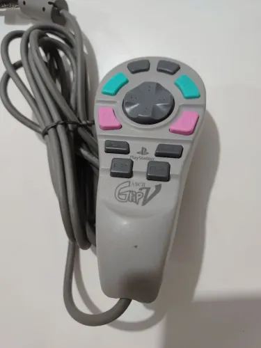 CONTROLE ASCII GRIP V ORIGINAL - PLAYSTATION 1 | RARIDADE!
