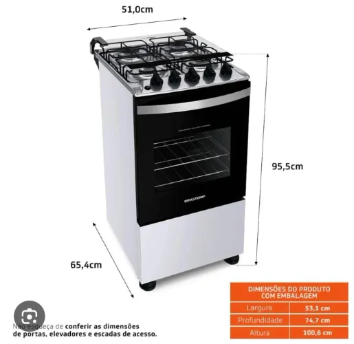 Fogão Brastemp 4 bocas