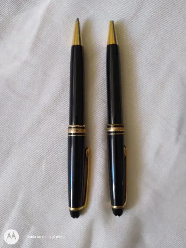 Vendo jogo de canetas Mont Blanc, caneta e lapiseira usadas em excelente estado .
