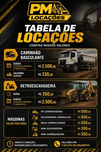 SERVIÇOS DE TERRAPLANAGEM E LIMPEZA DE LOTES