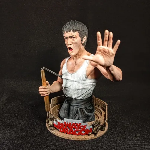 Bruce lee busto 1/6 estátua colecionável