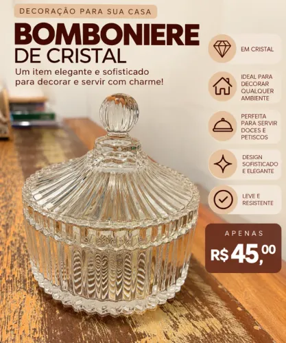Bomboniere de cristal