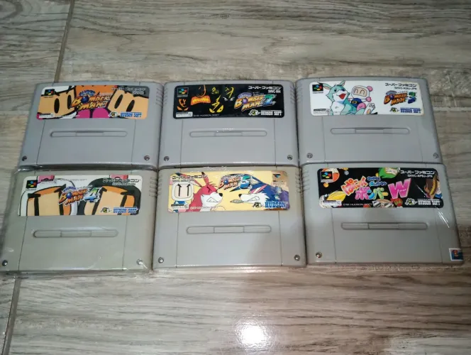 Lote Bomberman Super Famicon Oroginais!