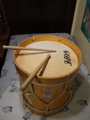 Tambor Alfaia 16 Polegadas Gope Aro Metálico