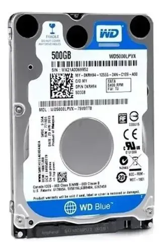 HD de 500 GB de notebook 100% saudável sata 3 