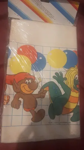 Toalha de mesa de aniversário sítio do picapau amarelo anos 80