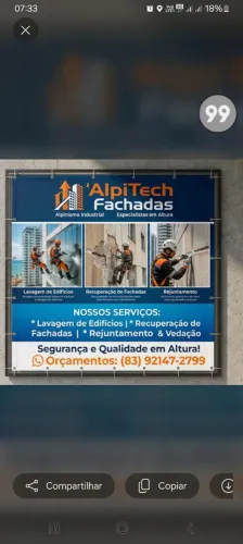   Alpinismo Industrial - Lavagem e Recuperação de Fachadas, Rejunto