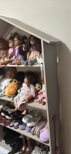 Estante prateleiras organizadoras para quarto infantil