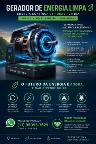 Sócio investidor energia limpa