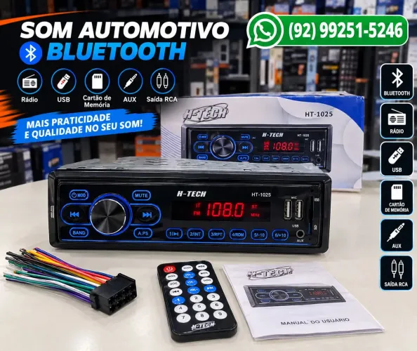Som automotivo bluetooth, peça já o seu!