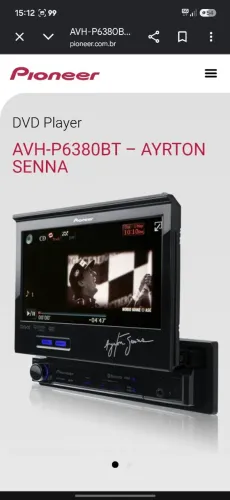 DVD pionner série especial Airton Senna
