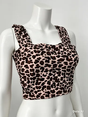 Cropped Animal Print - Seminovo em Excelente Estado