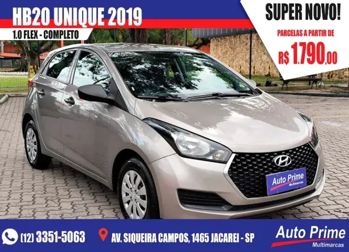 Hyundai HB20 Unique 1.0 Flex 12V Mec. 2019