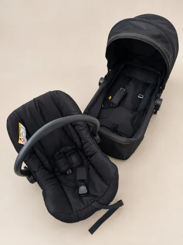 KIT BEBÊ CONFORTO + MOISÉS PARA CARRINHO - PRETO