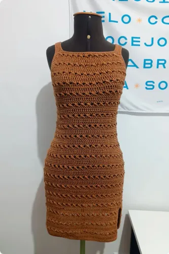 Vestido de crochê Alice