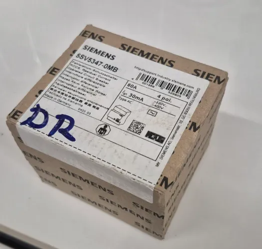 Disjuntor diferencial DR Siemens tripolar 80A