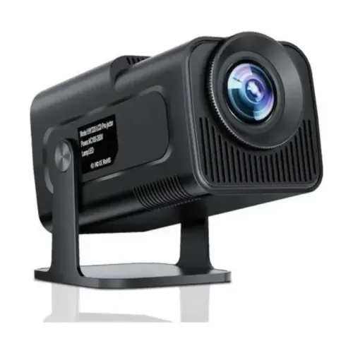 Projetor HY320 Smart TV Mini com Wi-Fi 6, 390 ANSI, Android | Preto | Novo Produto novo,