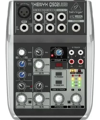 Mesa De Som 05 Canais Behringer Xenyx Q502 Usb