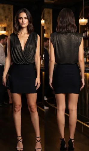 Vestido balada com ombreira 