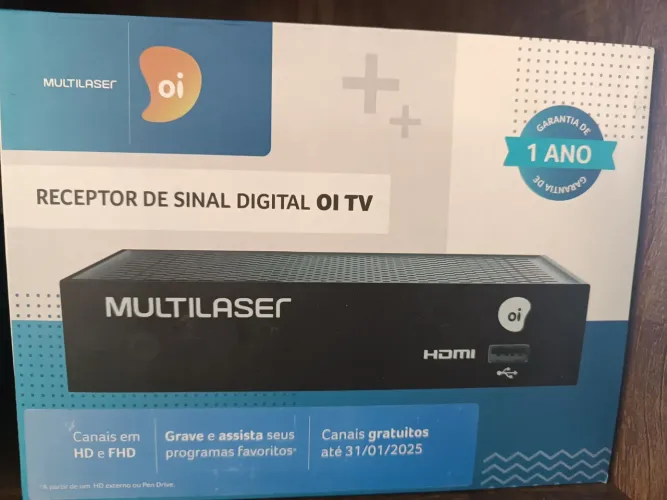Receptor Oi tv novo Multilaser reposição troca oitv plano ou livre