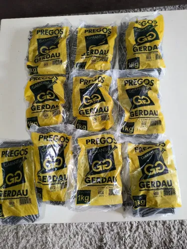 Pregos 18x30 Polido Com Cabeça Gerdau - 10 Pacotes de 1kg