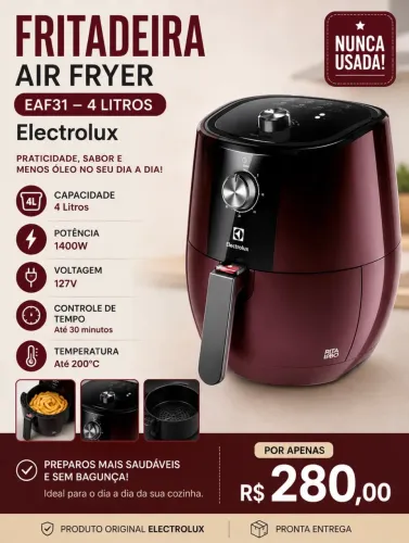 Fritadeira Eletrolux 4 litros