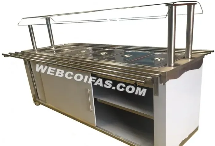 Self service, carro termico ou buffet, quente ou frio em aço inox, direto da fábrica.