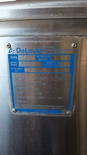 Tanque delaval 1600l 