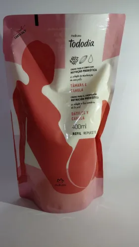 Refil hidratante todo dia Tâmara e canela