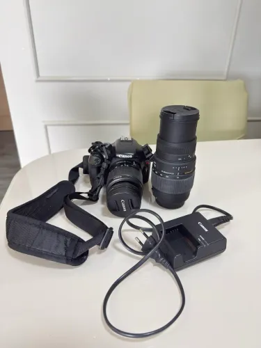 Canon EOS Rebel T3 completa + 2 lentes, 2 baterias, case e acessórios