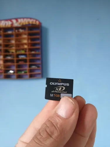 Cartão de memória olympus xD 1 gb