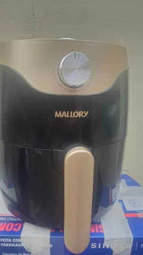 Fritadeira Elétrica Mallory Smart Fryer 3 Litros Preto/Dourado - 127V