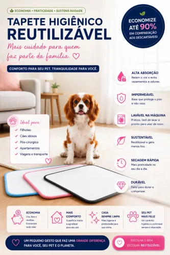 tapete higiênico pet