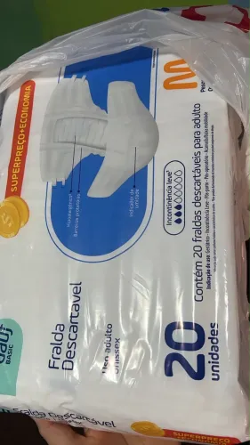 Fralda descartável geriátrica