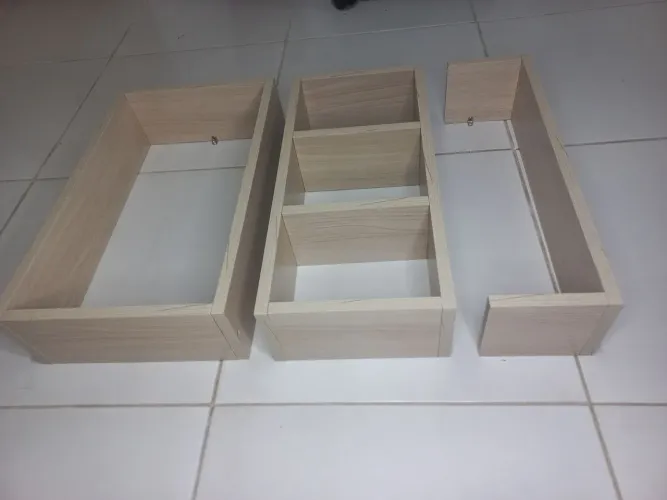 Kit nicho decorativo mdf novo