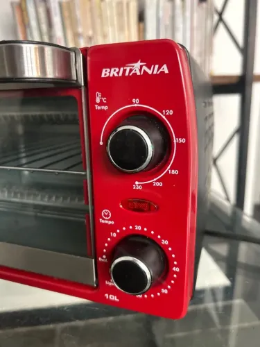 Forno Elétrico Britânia 10L Vermelho - 127V