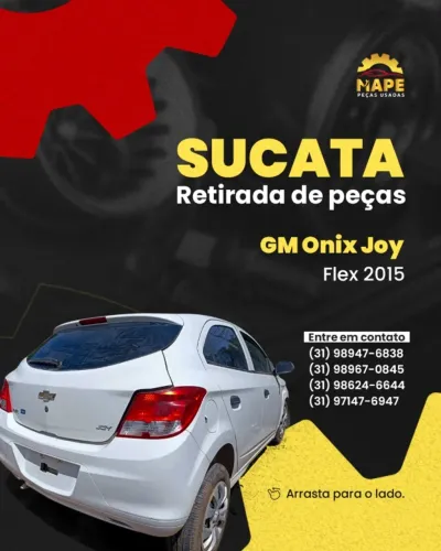 SUCATA GM ONIX JOY 1.0 FLEX 2015 