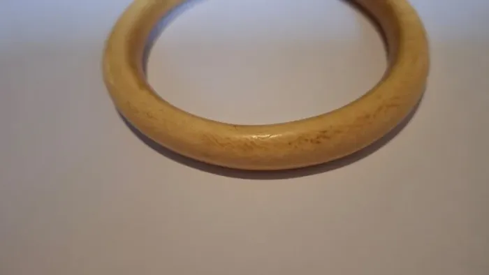 BRACELETE VINTAGE ANOS 70 EM MARFIM - COSTA DO MARFIM 