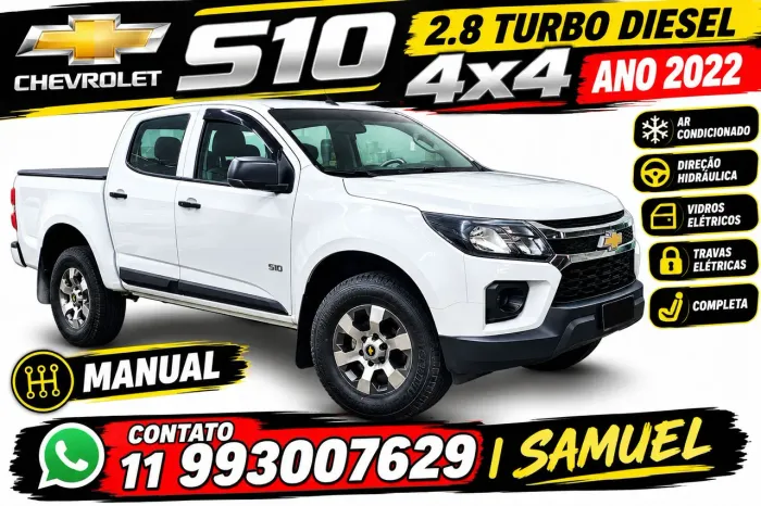 Chevrolet S10 Pick-up LS 2.8 TDI 4X4 CD Dies. Mec. 2022