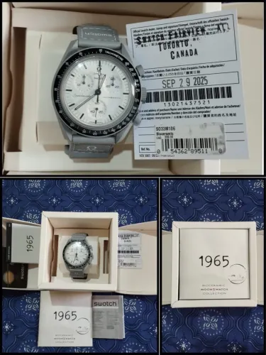 Moonswatch 1965 zero nos plásticos com o menor preço do mercado, no valor de 2.899 reais