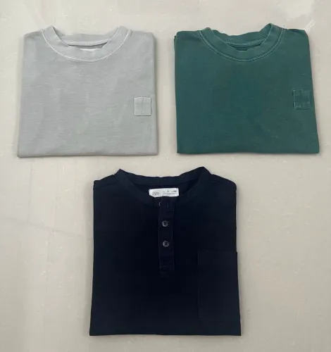 Kit 3 camisas zara kids menino 