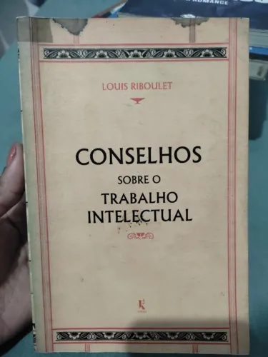Livro: Conselhos sobre o trabalho intelectual
