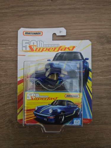Miniatura Matchbox Porsche 911 Turbo Superfast Azul