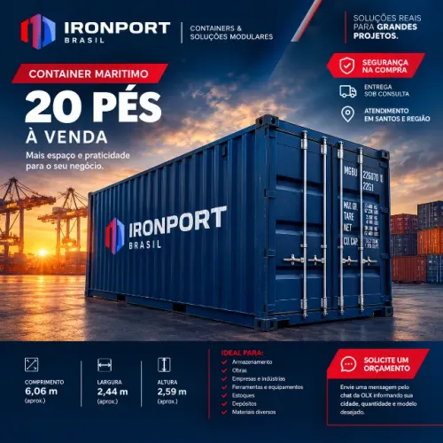 CONTAINER MARÍTIMO 20 PÉS