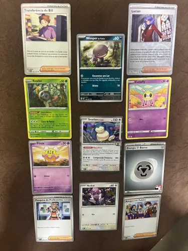 10 Cartas Pokémon - 1 Brilhante 